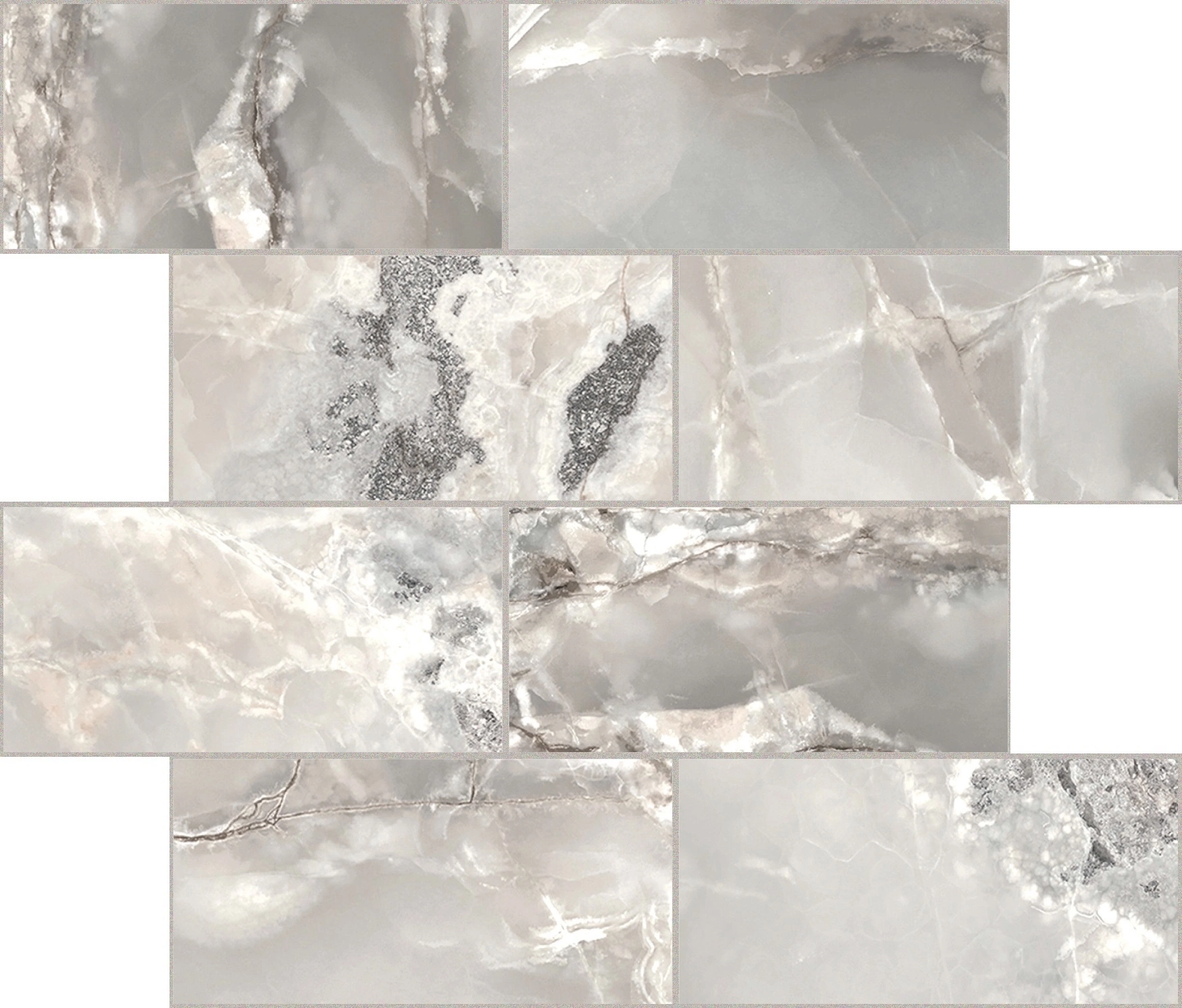 Florim Casa Dolce Casa Onyx&More Silver Blend Sat 6Mm Mur7,5X15  767710