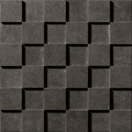 Cercom Square Mos.Cube 3D Black In 30X30 1065093