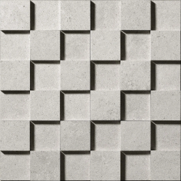 Cercom Square Mos.Cube 3D White In 30X30 1065096