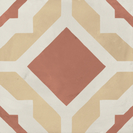 Marca Corona Terra.Art Geometrico Tramonto/Crema I396