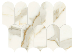 Marca Corona Scult. Calacatta Oro Fino Tess. Arco Ref. J584