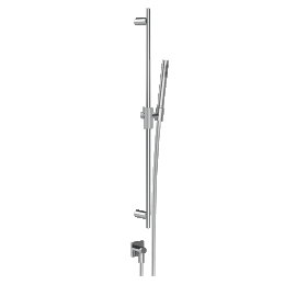 Sliding rail with water outlet, antilimestone handshower and 1,50 m flexible hose Gessi Inverso 73641