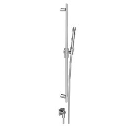 Sliding rail with water outlet, antilimestone handshower and 1,50 m flexible hose Gessi Inverso 73541