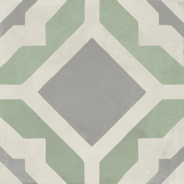 Marca Corona Terra.Art Geometrico Sabbia/Menta I389