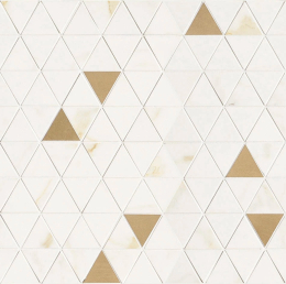 Marazzi Allmarble Wall Golden White Satin Mosaico Tria M8H1