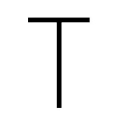 Lampa ścienna Artemide 1201T00A Alphabet of Light - Uppercase - Letter T