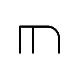 Lampa ścienna Artemide 1202m00A Alphabet of Light - Lowercase - Letter m