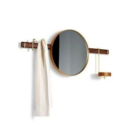Ren - Wall mirror with hangers Poltrona Frau