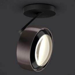 Più alto 3d track - Deckenlampes glänzend schwarze lens