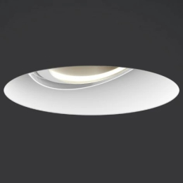 Più piano in pure - Lampada da soffitto lente bianca lucida e tubo bianco opaco