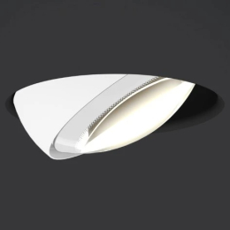 Più piano pure - Deckenlampe glänzend weiße lens und mattschwarze Röhre